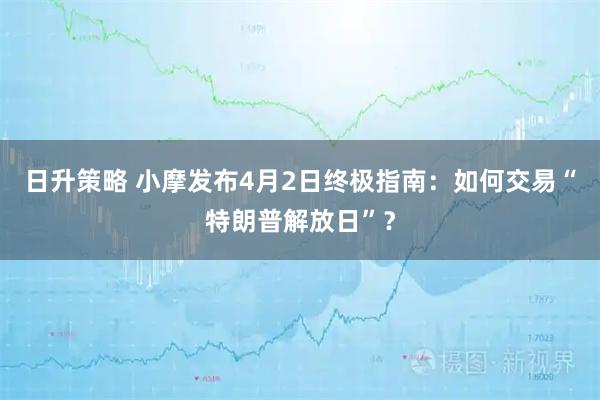 日升策略 小摩发布4月2日终极指南：如何交易“特朗普解放日”？