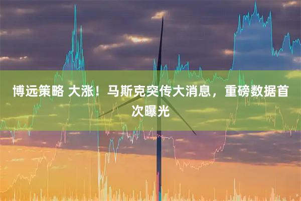 博远策略 大涨！马斯克突传大消息，重磅数据首次曝光